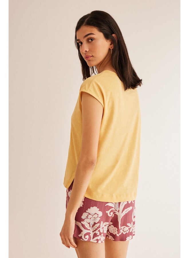 women'secret flamé texture T-shirt - Image 3