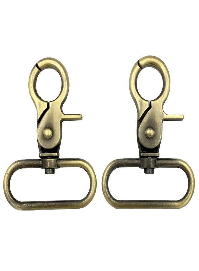 DGOL 8pcs 1-1/2 inch Zinc Alloy Heavy Duty Bronze Webbing Strap Swivel trigger Snap Hook Lobster Clasps Buckles - Image 1
