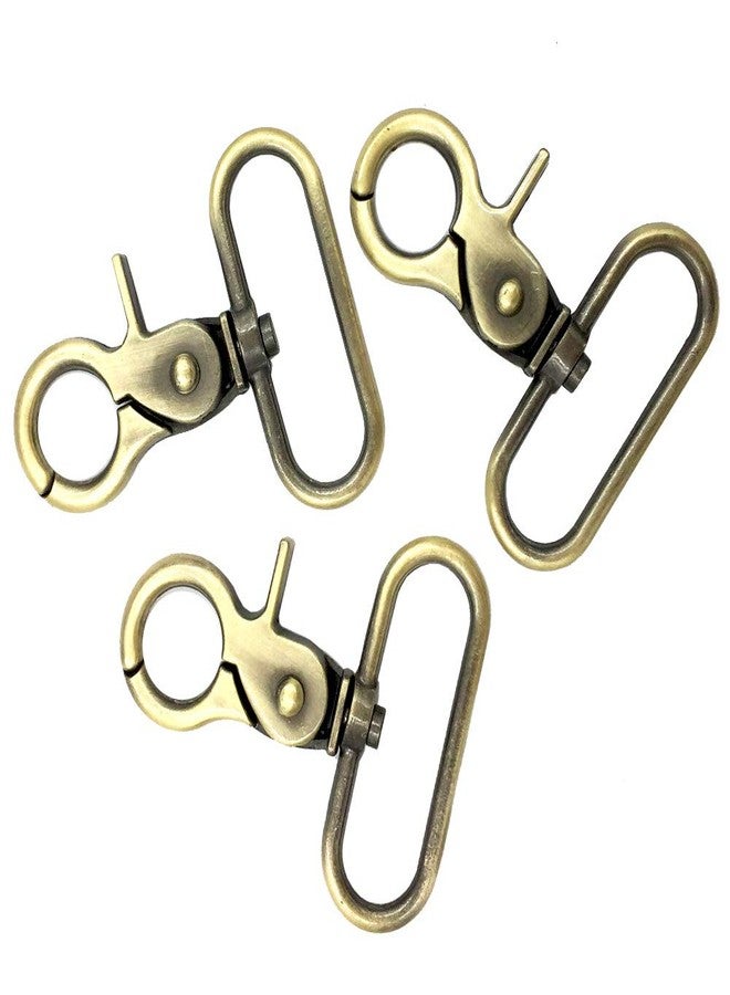 DGOL 8pcs 1-1/2 inch Zinc Alloy Heavy Duty Bronze Webbing Strap Swivel trigger Snap Hook Lobster Clasps Buckles - Image 3