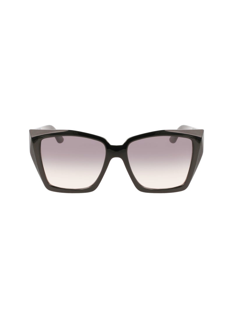 Karl Lagerfeld نظارات شمسية كاملة الإطار حقن CP حقن كارل لاغرفيلد KL6072S 5516 (001) سوداء - Image 3