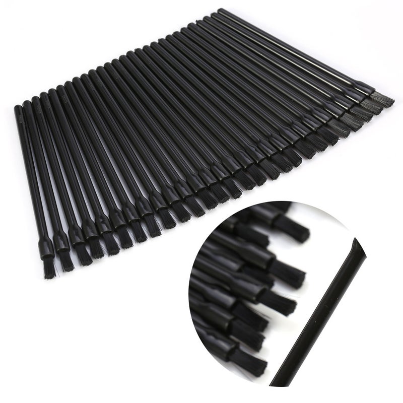 50Pcs/Set Disposable Lip Brush Lipstick Gloss Wands Applicator Makeup Cosmetic Tool Black - Image 2