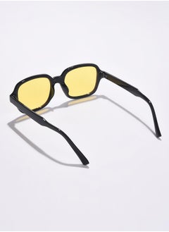 Haute Sauce Yellow Lens Black Oval Sunglasses  - Image 3