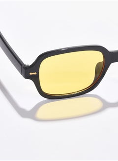 Haute Sauce Yellow Lens Black Oval Sunglasses  - Image 2