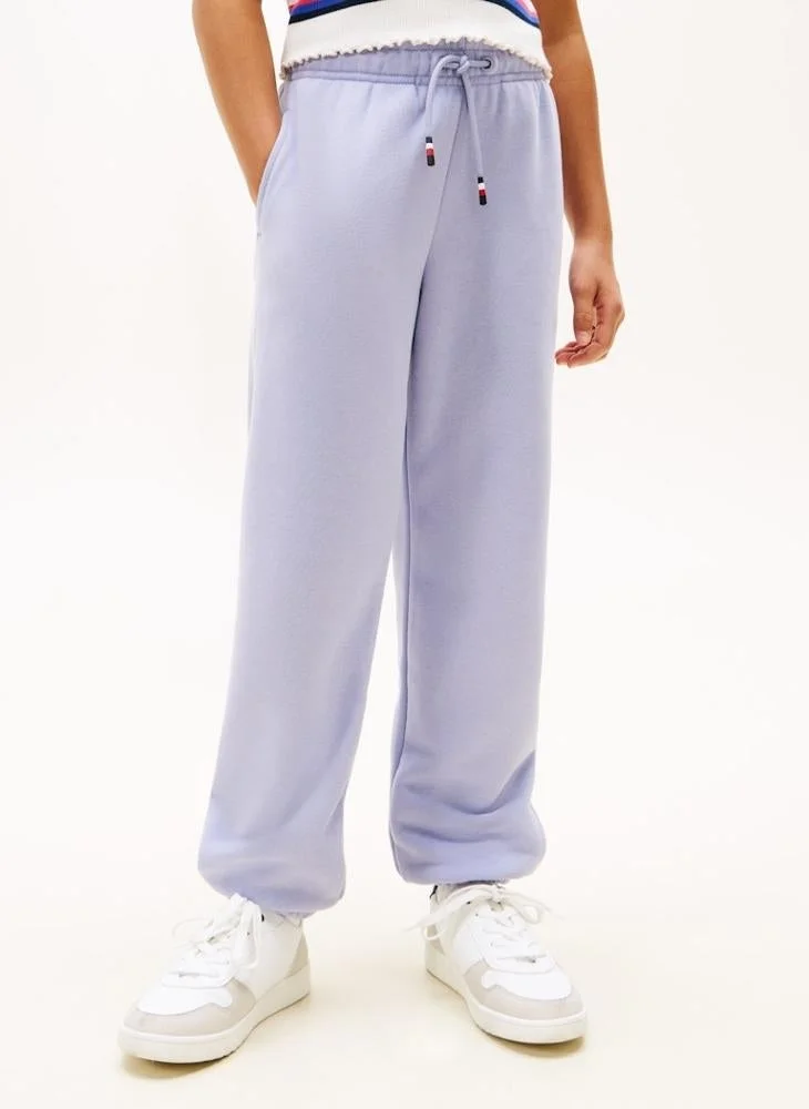 Tommy Hilfiger Periwinkle Dusk Kids Mini Corp Drawstring Sweatpants for Men | Best Price UAE