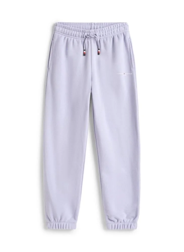 Tommy Hilfiger Periwinkle Dusk Kids Mini Corp Drawstring Sweatpants for Men | Best Price UAE