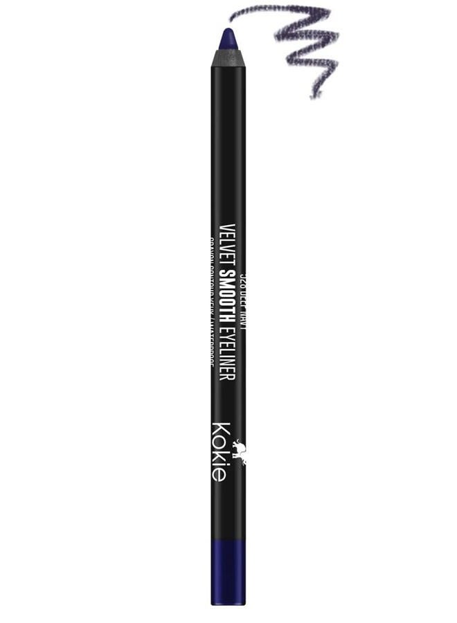 Kokie (0ml, Deep Navy) - Cosmetics Waterproof Velvet Smooth Eyeliner Pencil, Deep Navy, 0ml - Image 1