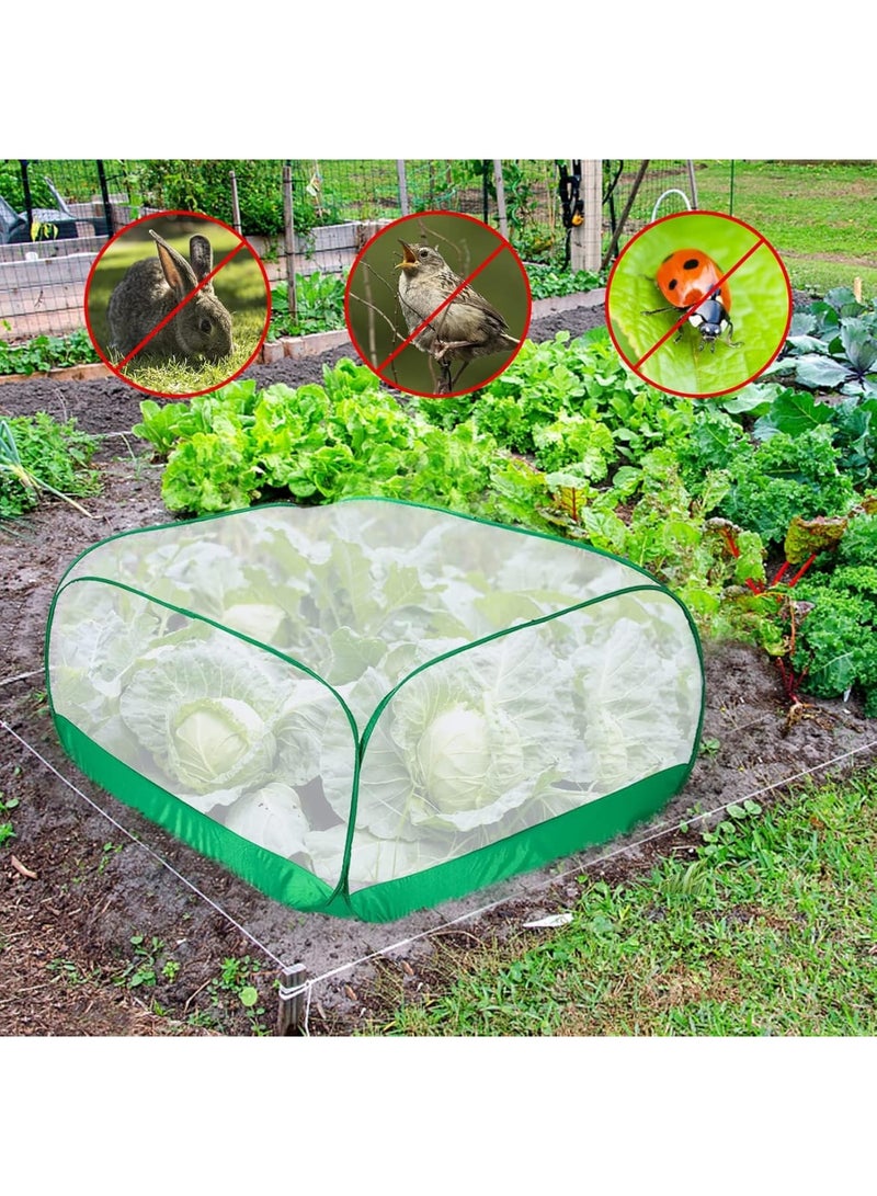 SOLARAE Upgraded Garden Netting- 40 × 40 × 20 Inches Pop-up Plant Covers Net for Garden Protection- Ultra Fine Garden Mesh Netting Protection from Bird Pest Barrier Net Row Cover for Plant Fruit Vegetable - Image 4