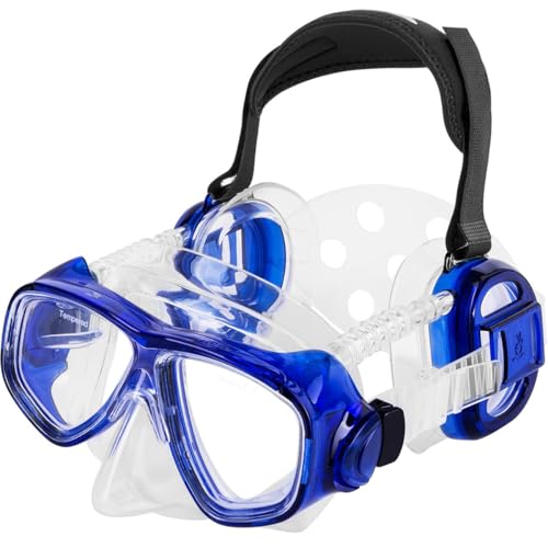 IST ME80 ProEar Pressure Equalization Mask with Watertight Ear Cups Blue - Image 1