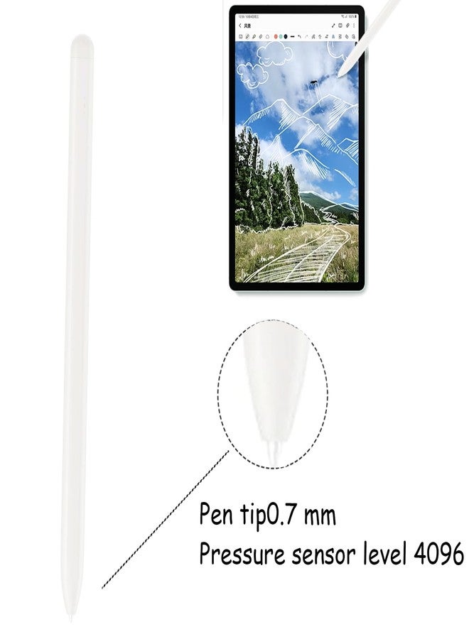 Anglepingping 2PCS Galaxy Tab S9 FE Stylus Pen for Samsung Galaxy Tab S9 FE / S9 FE+ ，for Samsung Galaxy Tab S9 FE Stylus S Pen(Silver) - Image 2