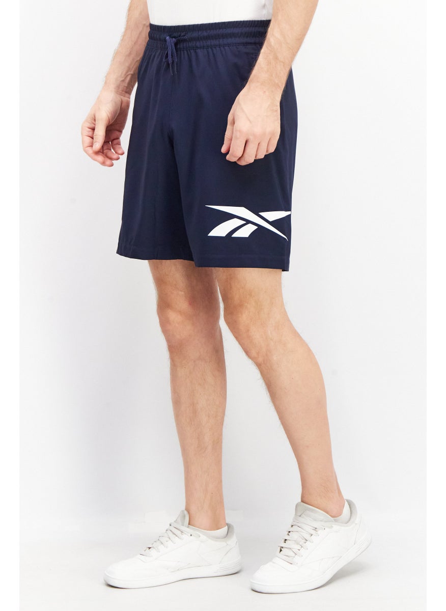 Reebok Men Sport Fit Training Shorts, Navy Blue  - Image 2
