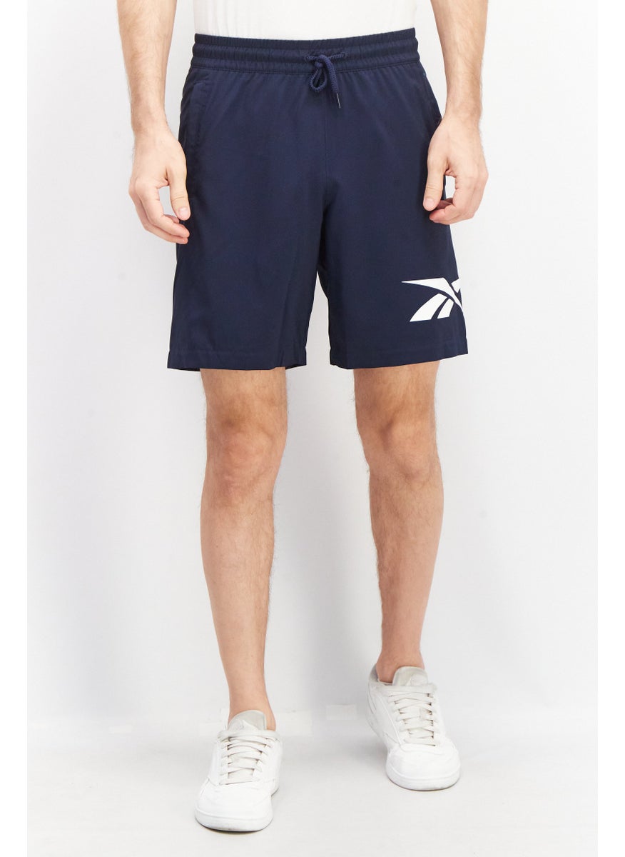 Reebok Men Sport Fit Training Shorts, Navy Blue  - Image 1