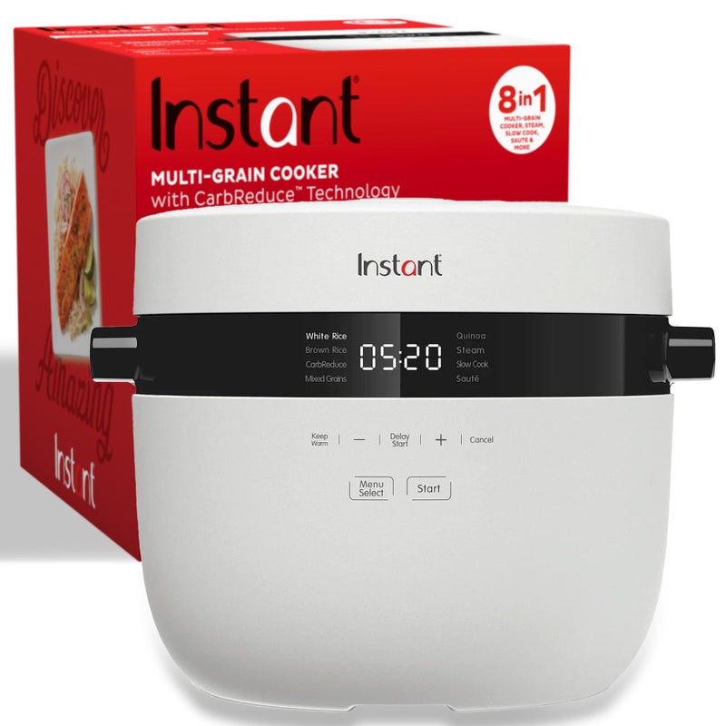 Instant Pot 20-Cup Rice Cooker, Rice and Grain Multi-Cooker with Carb Reducing Technology without Compromising Taste or Texture, From the Makers of Instant Pot, Includes 8 Cooking Presets - Image 1