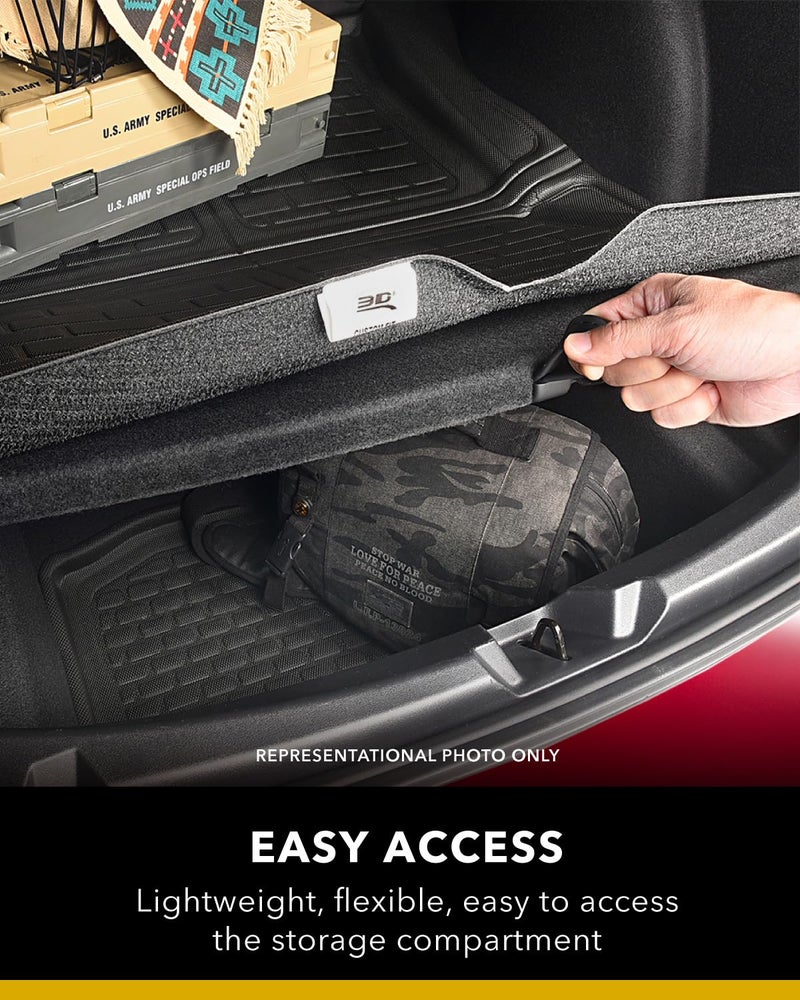 3D MAXpider Custom Fit Behind 2nd Row Kagu Cross Fold Cargo Liner (Black) Compatible with BMW X7 (G07) 2019-2025 - Cargo Liner - Image 2
