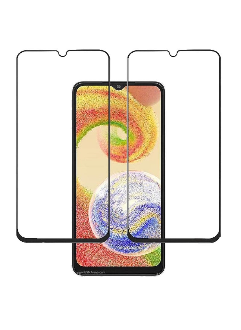 Super 2 Pieces Tempered Glass Screen Protector 5D Designed For Samsung Galaxy M04 Full Glue Edge to Edge Full Screen Coverage And Bubble Free - Image 1