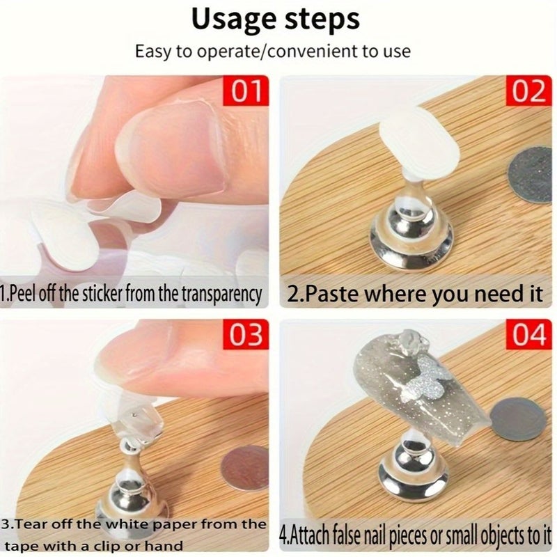 1600 قطعة من لاصقات الأظافر مزدوجة الوجه للزينة DIY لحفلات الزفاف والبالونات والسيارات - Image 3