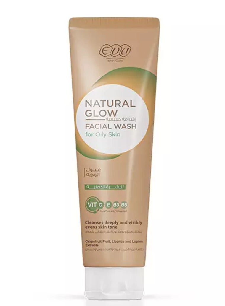 إيفا ﺇشراقة طبيعية غسول الوجه للبشرة الدهنية 100 مل