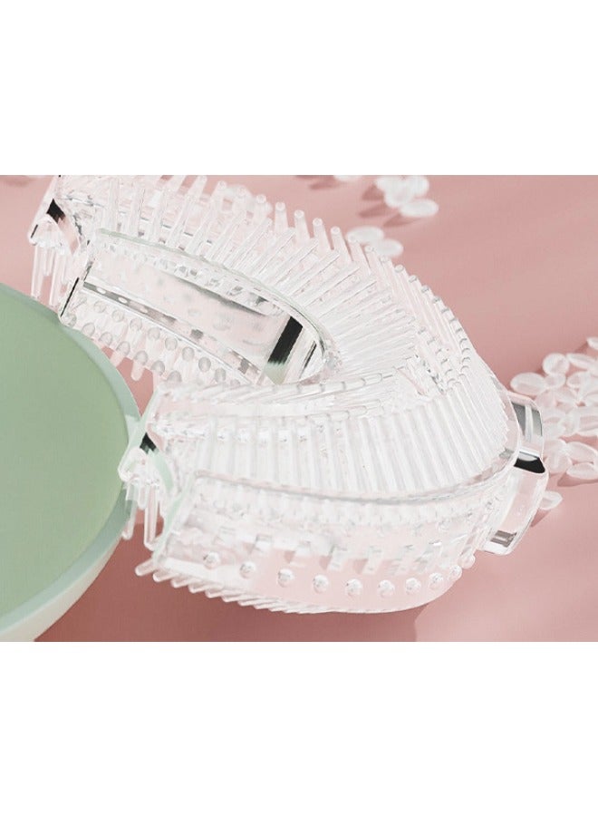 U-Shaped Soft Silicone Toothbrush With Holder For 2-12 Years Old Kids - Image 4