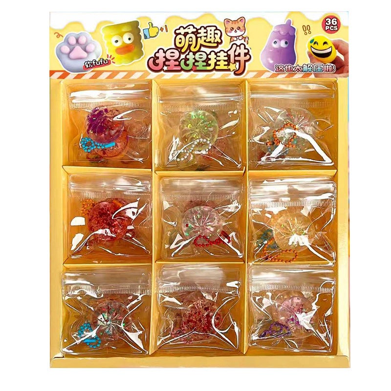 36Pcs Squishy Toys Set - Baozi, Cat Paw, Food, Vegetables - Image 5