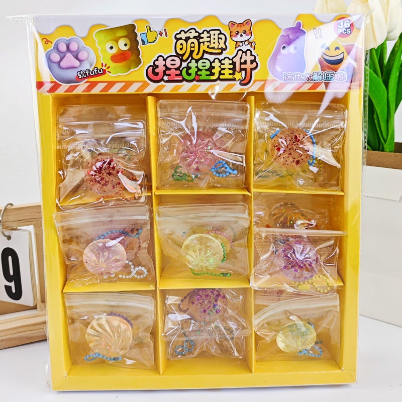 36Pcs Squishy Toys Set - Baozi, Cat Paw, Food, Vegetables - Image 2
