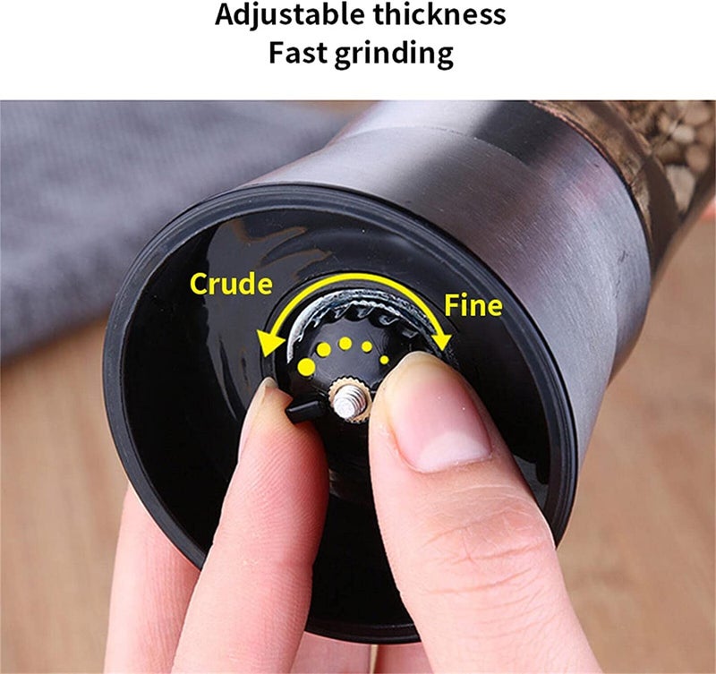 Ramkuwar Fillable Stainless Steel Grinder Aadjustable Pepper Grinder Long Lasting Fresh Keeping Spice Grinder High Glass Blender That Can Be Used for Pepper Cumin Sea Salt Mung Bean 2 - Image 4