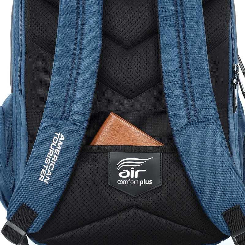 امريكان توريستر American Tourister Segno 2.0 Laptop Bag Exp - Navy - 1 Year Global Warranty