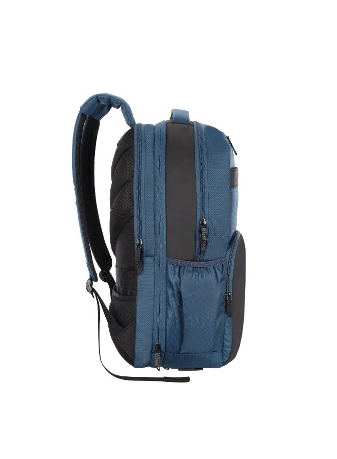AMERICAN TOURISTER Segno 2.0 Expandable Laptop Backpack, Polyester, Navy|Expandable|Fits 15.6" Laptop|Tractum Suspension Strap|Smart Sleeve|USB Port|Ergo Back & Shoulder|Bottle Holder - 1 Year International Warranty - Image 3
