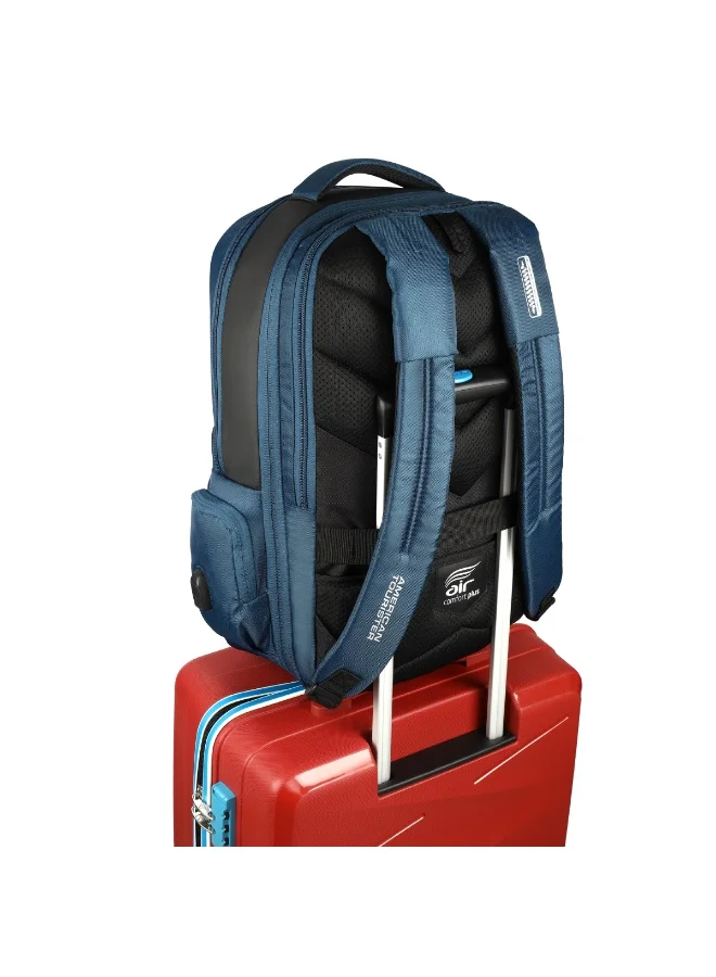امريكان توريستر American Tourister Segno 2.0 Laptop Bag Exp - Navy - 1 Year Global Warranty