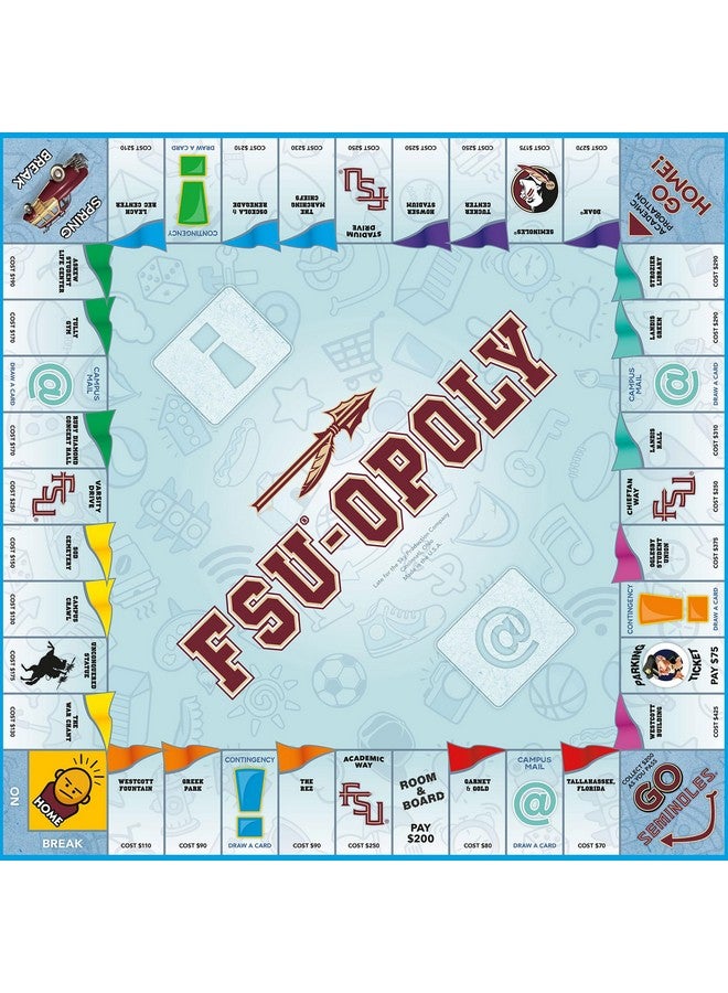 Late For The Sky: FSU-Opoly - Florida State University Themed Family Board Game, Opoly-Style, Traditional Play Or 1 Hr Version, Ages 8+, 2-6 Players - Image 3