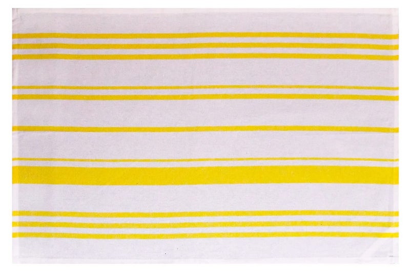 NT-STAR Multipurpose Kitchen|Hand Towel, 100% Cotton,190 GSM, 70 * 45 cm,Yellow Striped, Used for Cleaning Fridge |Utensile|Sink taps|All Kitchen Items (8) - Image 4