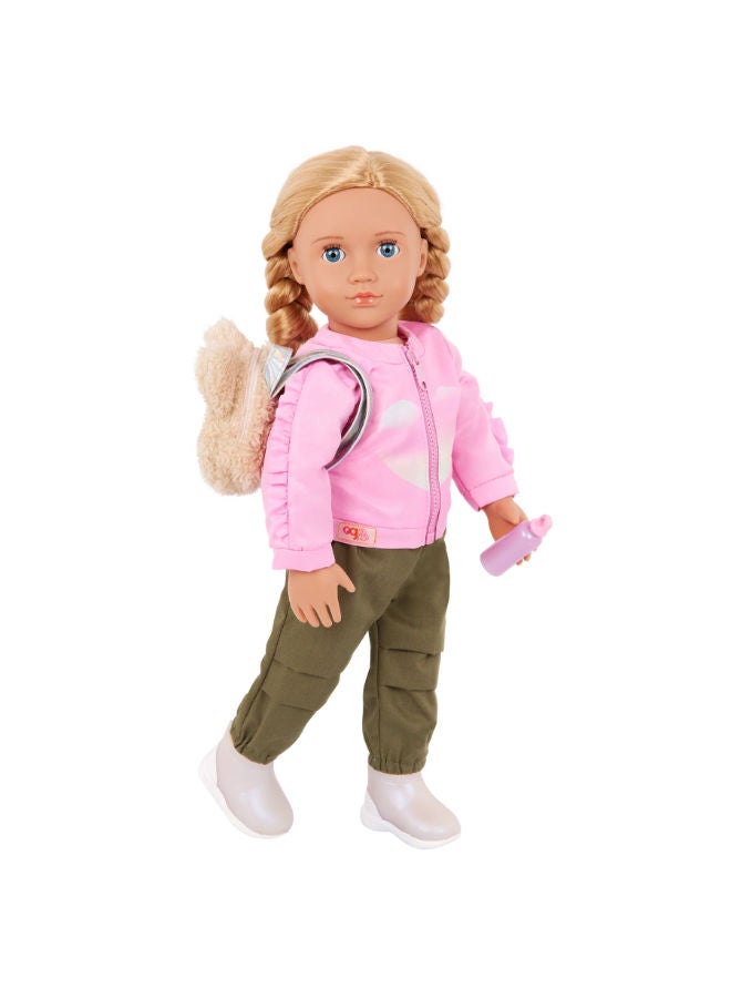 Our Generation School Shine Pink Jacket And Backpack Set For 46 Cm Dolls - Image 1