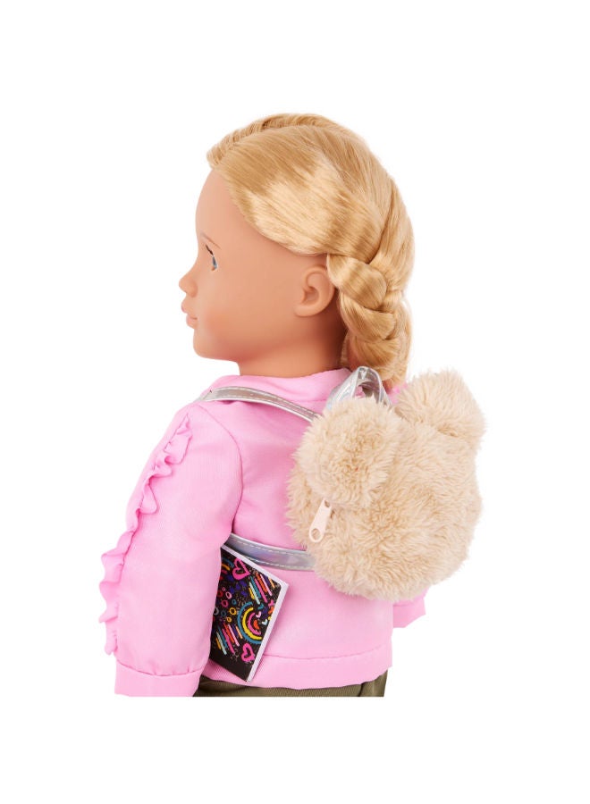Our Generation School Shine Pink Jacket And Backpack Set For 46 Cm Dolls - Image 3