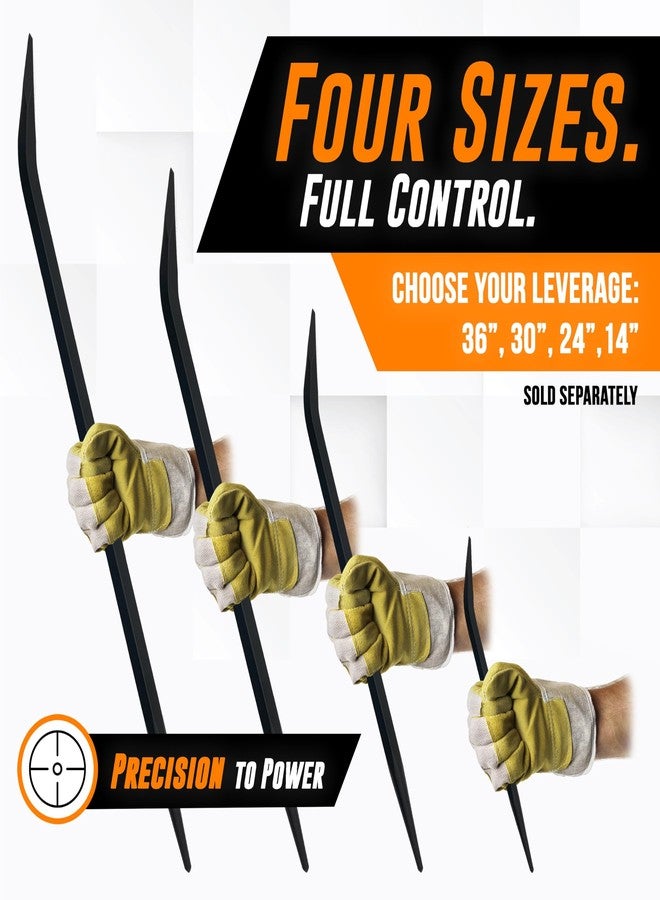 AMERICAN MUTT TOOLS قضيب رفع محاذاة عالي التحمل مقاس 30 بوصة من Mutt Tools - قضيب رفع احترافي - لأعمال المحاذاة والضغط - مثالي لعمال الحديد والبناء والاستخدام الصناعي - Image 3
