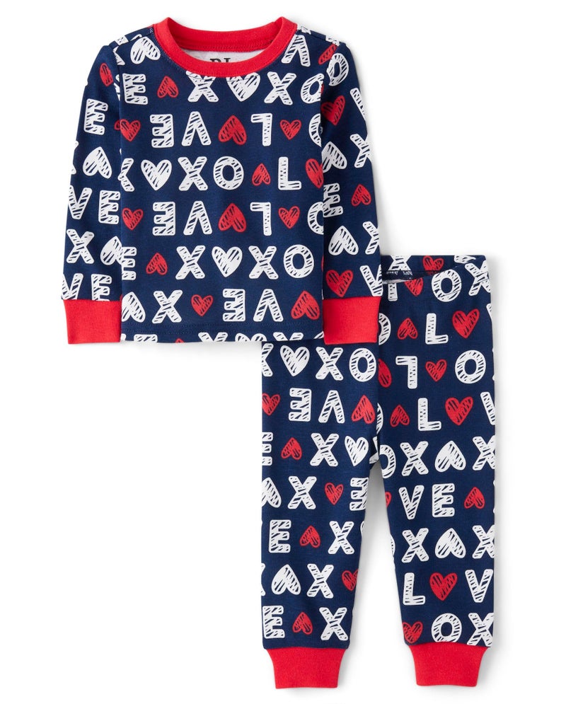 The Childrens Placeand Toddler Valentines Day Snug Fit 100 Cotton Pajama03 MONTHS