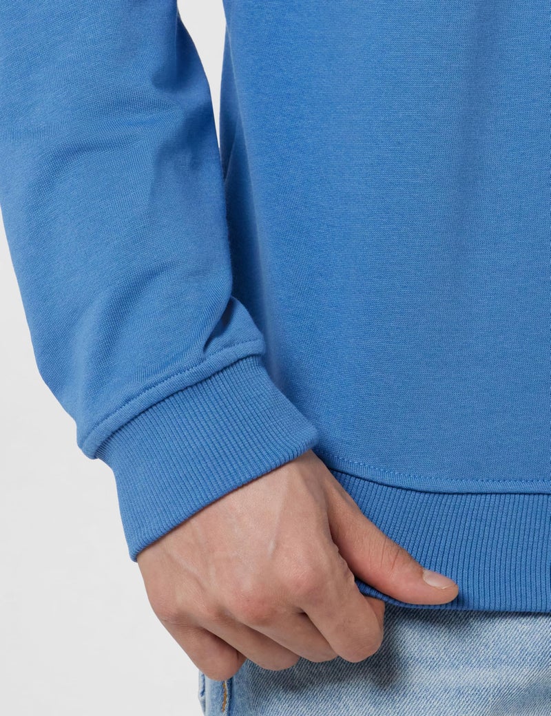 LOUIS PHILIPPE Men Casual Blue Graphic Print Sweatshirt - Image 5