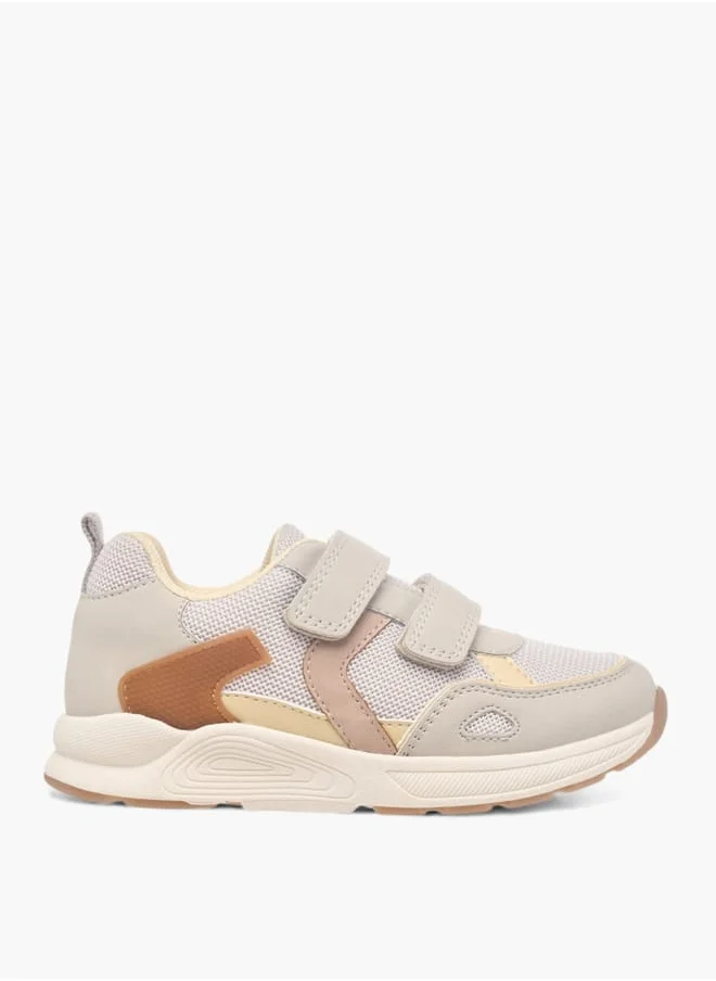 جونيورز Boys Textured Sneakers With Hook And Loop Closure