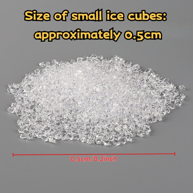 30g Mini Transparent Ice Cube Doll House Accessories DIY Photo Decoration - Image 4