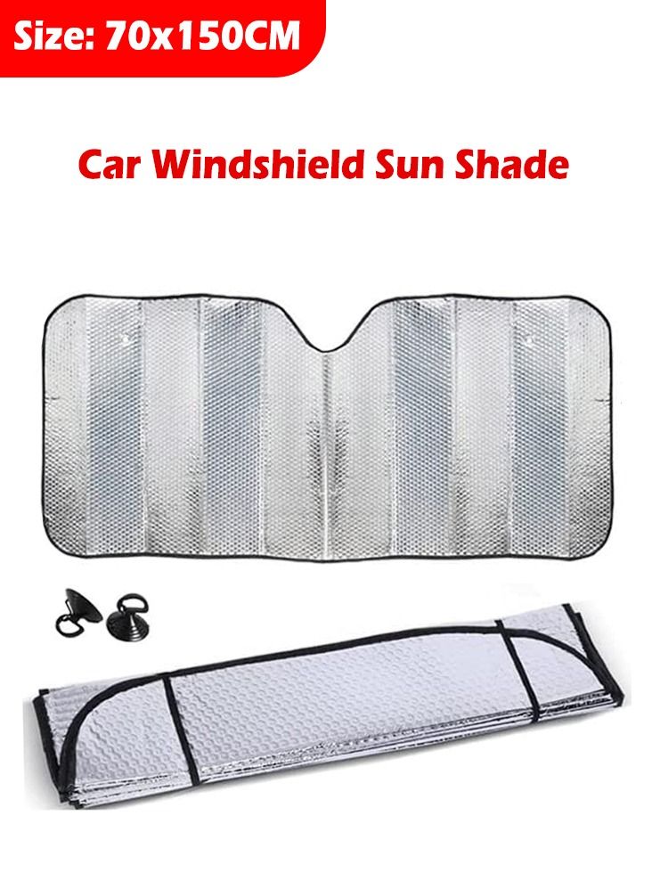 واقي شمس للزجاج الأمامي للسيارة (70 × 150 سم) - Image 3