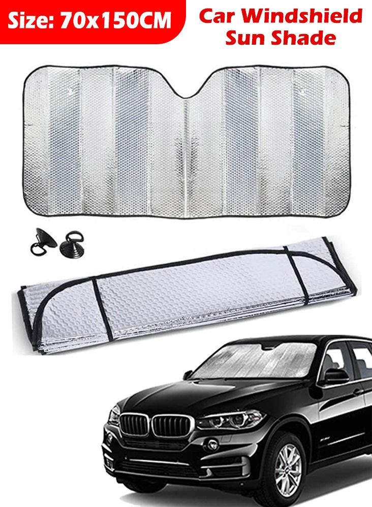 واقي شمس للزجاج الأمامي للسيارة (70 × 150 سم) - Image 1