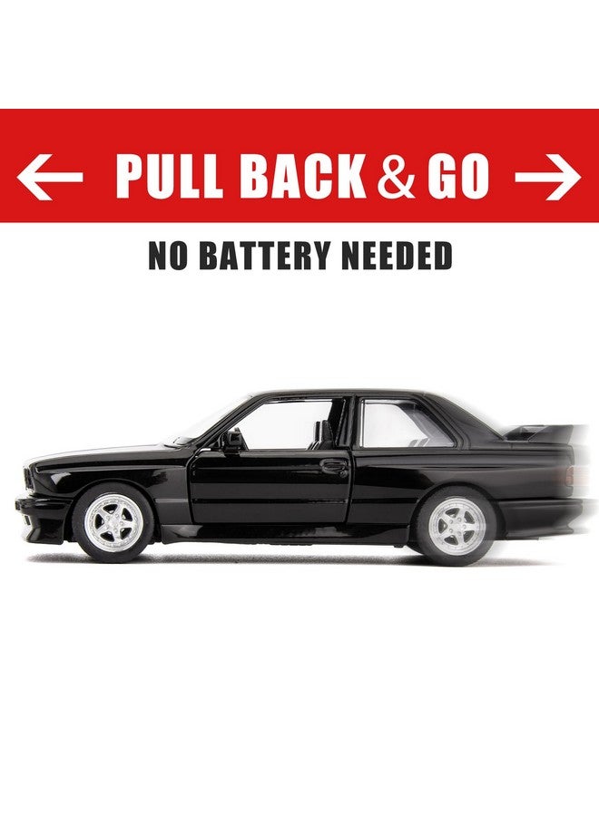RMZ City 1:36 BMW M3 1987 Toy Car, Diecast Pull Back Model Car, Doors Open, Collection Kids Toy for Aged 3 and up, Gift Black - Image 3