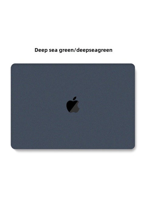 For Macbook Protective Case Apple Laptop Protective Case Pro Computer Case Quicksand Shell-Color:Quicksand-deep Sea Green-Applicable Model:Hollow Out Retina15(A1398)