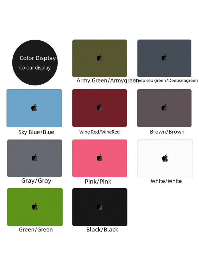 For Macbook Protective Case Apple Laptop Protective Case Pro Computer Case Quicksand Shell-Color:Quicksand-deep Sea Green-Applicable Model:Hollow Out Retina15(A1398)