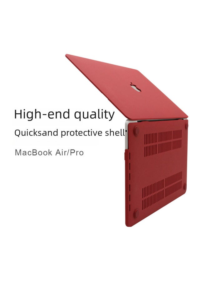 For Macbook Protective Case Apple Laptop Protective Case Pro Computer Case Quicksand Shell-Color:Quicksand-deep Sea Green-Applicable Model:Hollow Out Retina15(A1398)