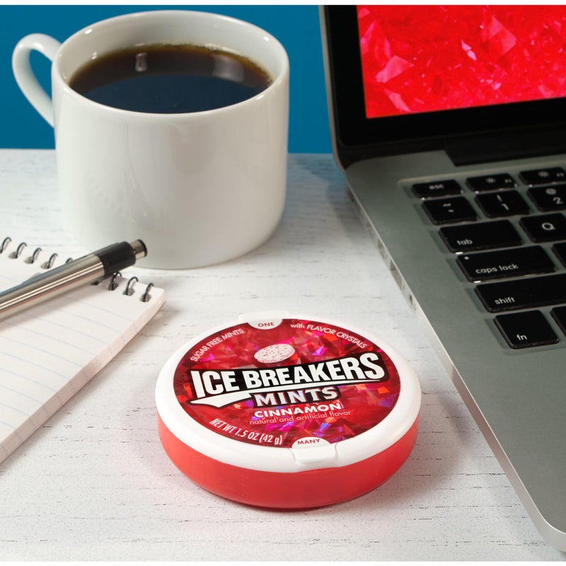 Ice Breakers Cinnamon Sugar Free Mints Tins, 1.5 oz (8 Count) - Image 5