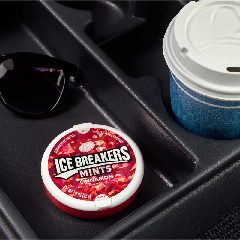 Ice Breakers Cinnamon Sugar Free Mints Tins, 1.5 oz (8 Count) - Image 4