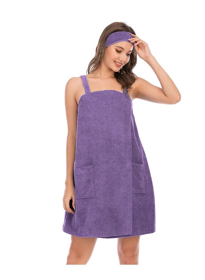 Summer New Home Clothes Bathrobe Absorbent Simple Bath Towel Comfortable Women's Pajamas