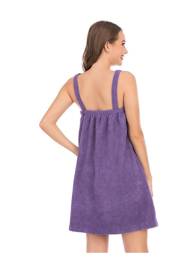 Summer New Home Clothes Bathrobe Absorbent Simple Bath Towel Comfortable Women's Pajamas