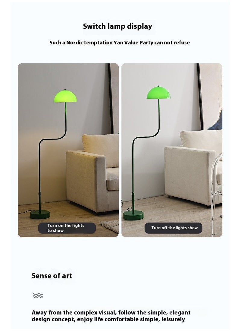 Generic - Emerald Green Floor Lamp, Bedroom Bedside Bean Sprout Table Lamp, LED Tri-Color Variable Lighting - Image 1