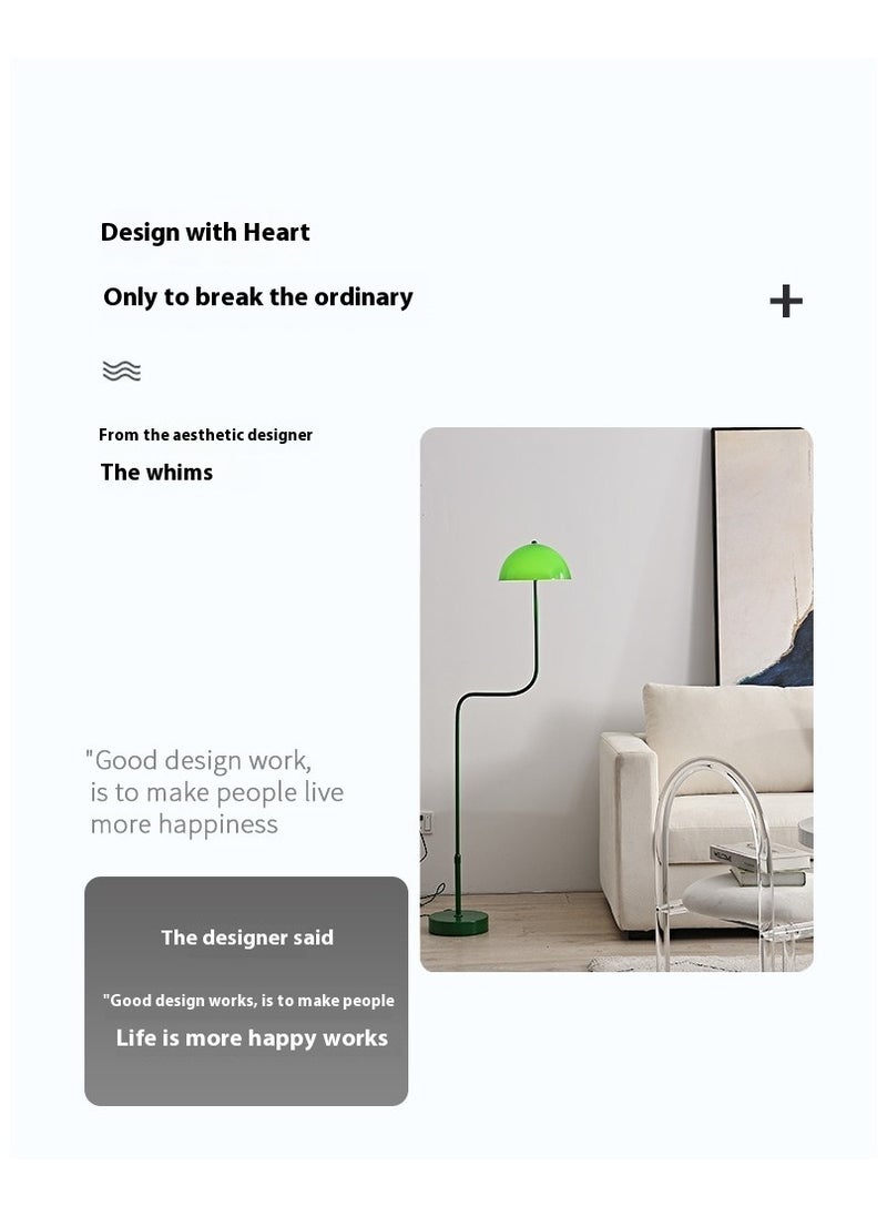 Generic - Emerald Green Floor Lamp, Bedroom Bedside Bean Sprout Table Lamp, LED Tri-Color Variable Lighting - Image 1