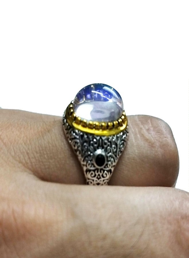 RUVEE Turkish Stainless Steel Religious Riverette Metallic Plated Rings for Men & Boys (Ruhani) - Image 4