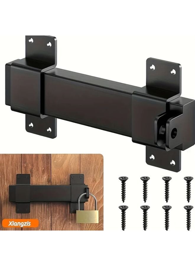 M520 7.5 Inch Heavy Duty Metal Sliding Door Latch Adjustable Rust Resistant Easy Installation - Image 3